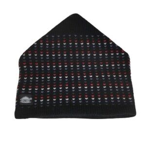 Vintage Turtle Fur Wool Beanie Hat Ski Hat Winter Hat Black Colorful Polka Dots